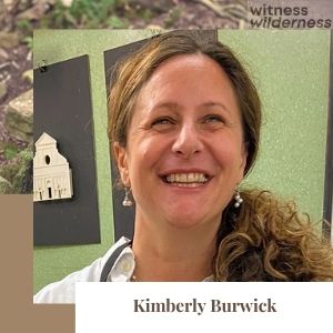 Kim Burwick poet woman with brown hair smiling